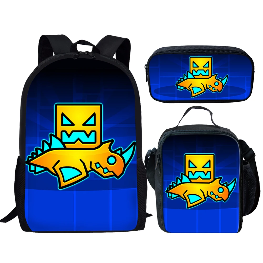 Custom Geometry Dash Printing Cartoon School Bags for Girls Kids Backpack Child Schoolbag Set Children Bookbag for Student
Custom Geometry Dash Printing Cartoon School Bags for Girls Kids Backpack Child Schoolbag Set Children Bookbag for Student