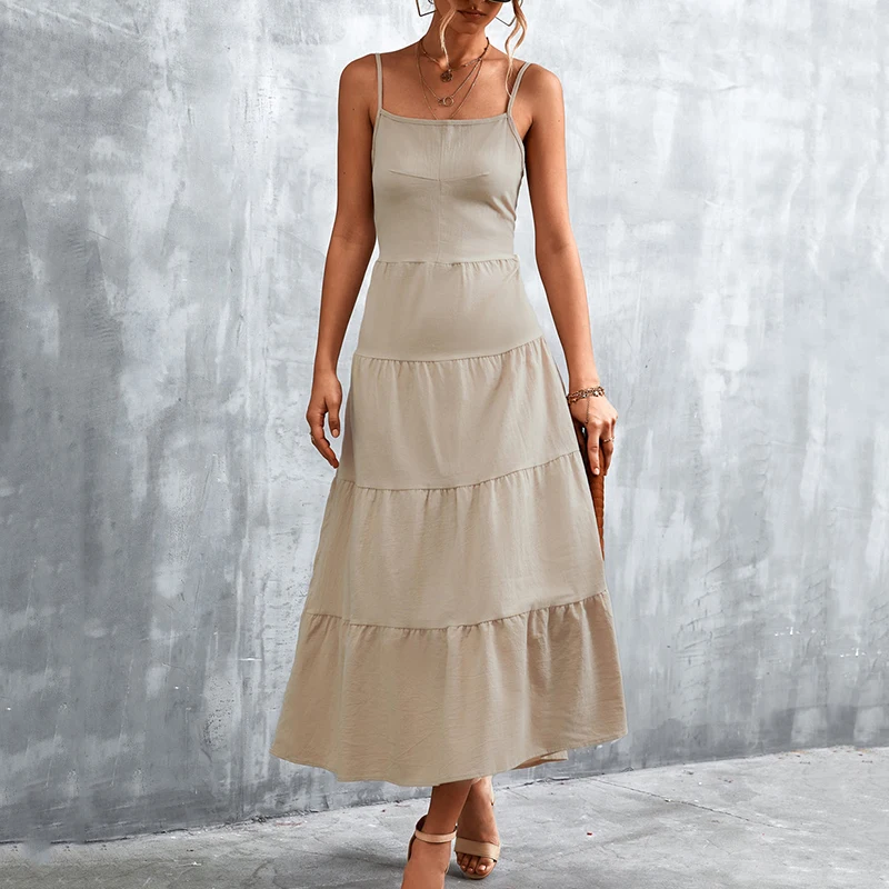 Женское элегантное платье-комбинация с завышенной талией, летние платья, новинка 2022, повседневное однотонное клетчатое платье-трапеция с о...
Женское элегантное платье-комбинация с завышенной талией, летние платья, новинка 2022, повседневное однотонное клетчатое платье-трапеция с о...