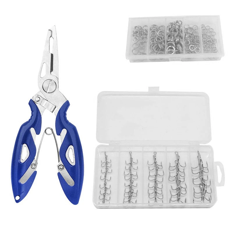 Fishing Stainless Steel Split Rings Double Snap Ring Lure Connectors Three Anchor Hook Set Box Fishing Tackle Gear
Fishing Stainless Steel Split Rings Double Snap Ring Lure Connectors Three Anchor Hook Set Box Fishing Tackle Gear