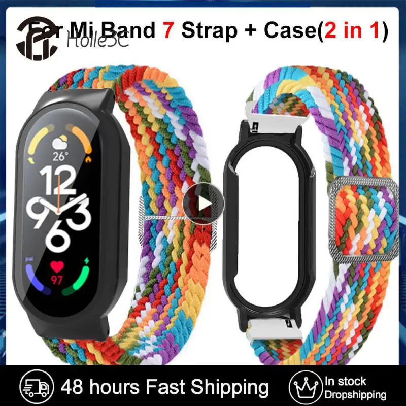 Elastic Watchband Braided Adjustable Watch Case Smart Accessories Integrated Wristband For Mi Band 7 2 In 1 Nylon Strap
Elastic Watchband Braided Adjustable Watch Case Smart Accessories Integrated Wristband For Mi Band 7 2 In 1 Nylon Strap
