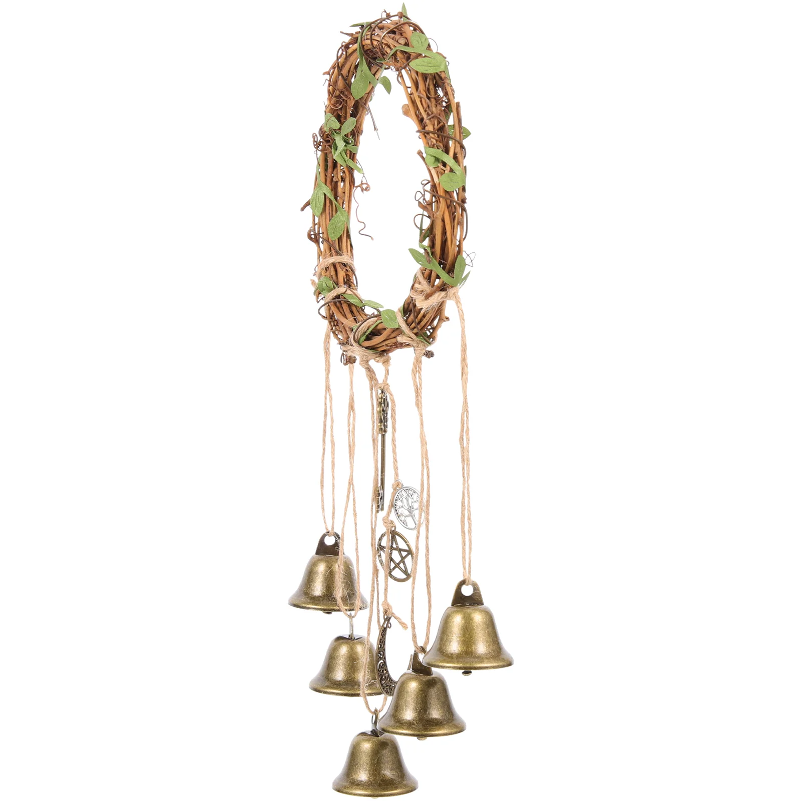 Rattan Bells Witch Door Wind Chime Rings Blessing Protection Bell Hanging Knobwoven Hoop Wreathpositive Handles Chimes Ornaments
Rattan Bells Witch Door Wind Chime Rings Blessing Protection Bell Hanging Knobwoven Hoop Wreathpositive Handles Chimes Ornaments