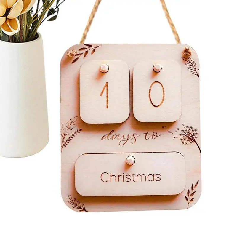 Wooden Countdown Calendar Smooth Decorative Cute Reusable Countdown Calendar Desktop Ornament Craft Exquisite For Schools
Wooden Countdown Calendar Smooth Decorative Cute Reusable Countdown Calendar Desktop Ornament Craft Exquisite For Schools