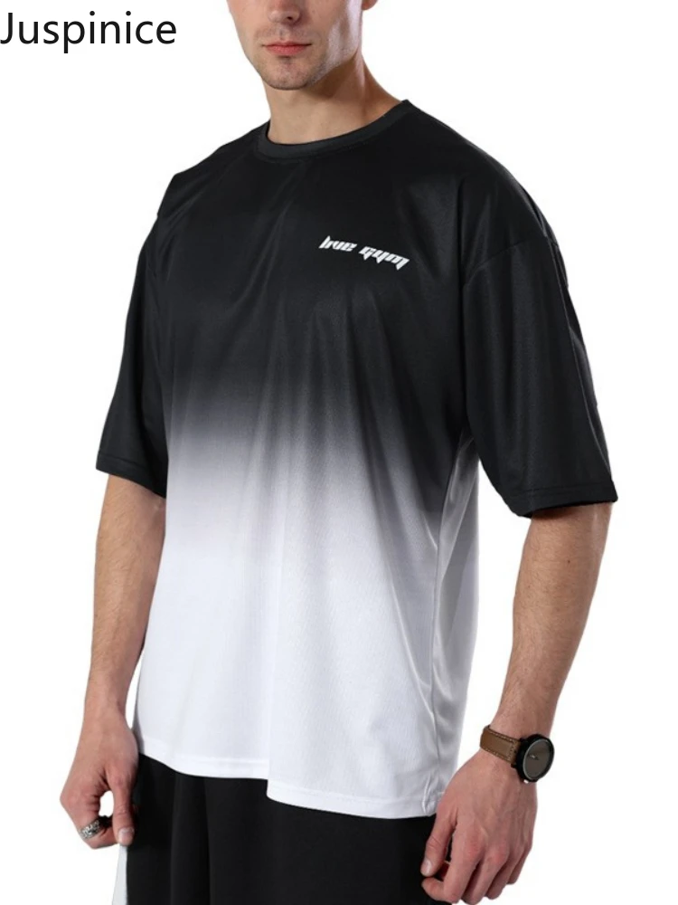 Juspinice T-shirt Men's New Summer Loose Oversized Round Neck Short-sleeved Solid Color Stitching Printing Bottoming Y2k T-shirt
Juspinice T-shirt Men's New Summer Loose Oversized Round Neck Short-sleeved Solid Color Stitching Printing Bottoming Y2k T-shirt