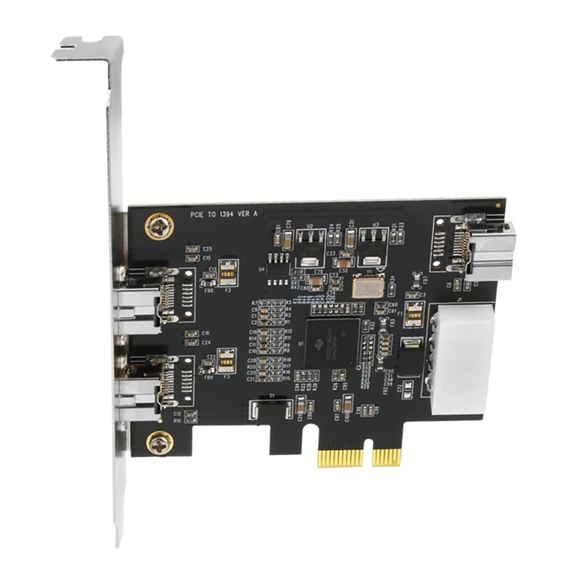Плата расширения Firewire PCI-E с 3 портами 1394A, карта расширения HD-видео PCI-E до 1394A для настольного ПК и подключения DV 
Плата расширения Firewire PCI-E с 3 портами 1394A, карта расширения HD-видео PCI-E до 1394A для настольного ПК и подключения DV