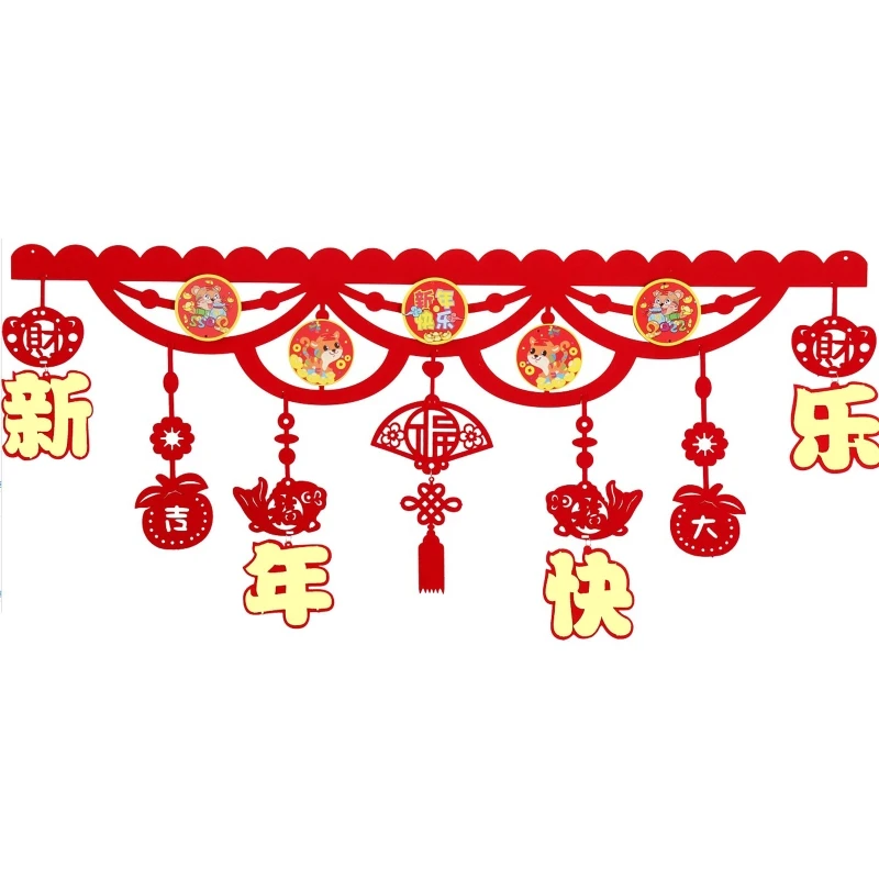Chinese New Year Spring Festival Lintel Sticker Pendant Non Woven Fabric Hanging Ornament Blessing Word Ornaments G2AB
Chinese New Year Spring Festival Lintel Sticker Pendant Non Woven Fabric Hanging Ornament Blessing Word Ornaments G2AB