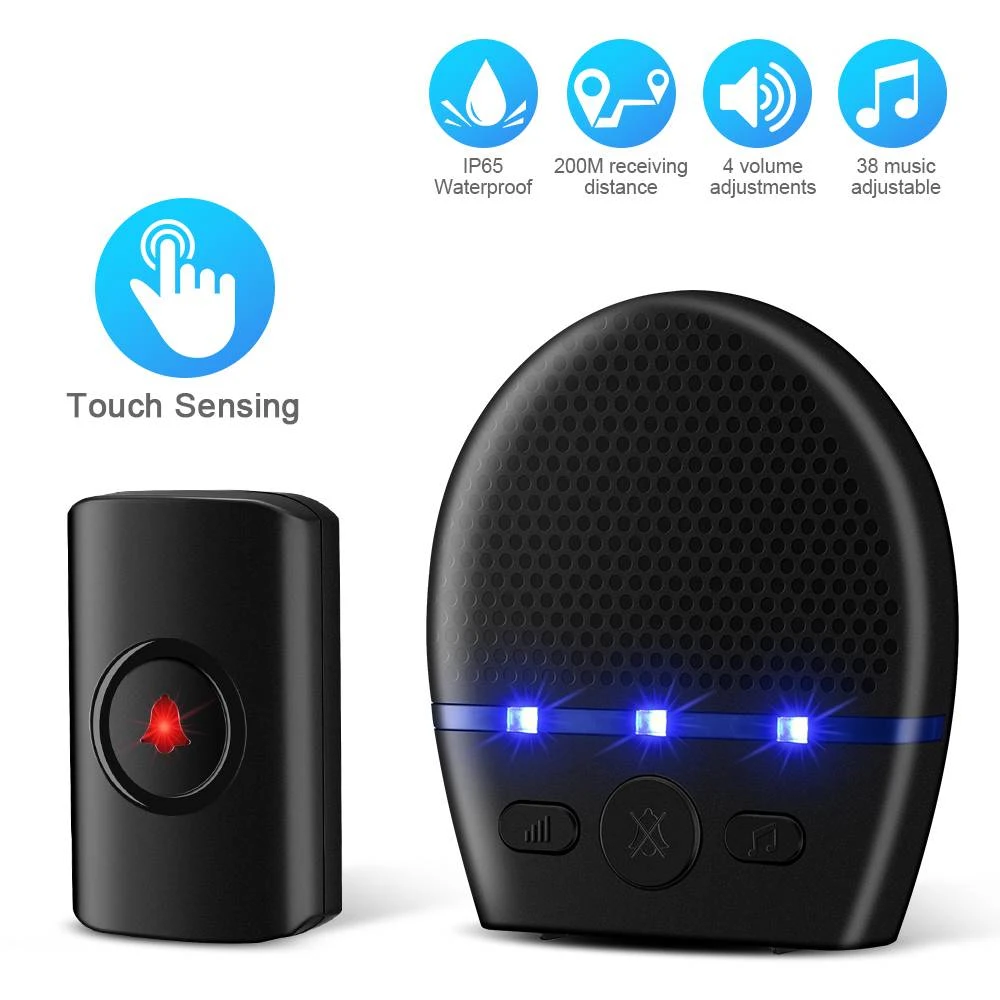 New Wireless Doorbell Waterproof 250M Remote LED Flash Security Alarm Outdoor House IP65 Waterproof And Dustproof Design
New Wireless Doorbell Waterproof 250M Remote LED Flash Security Alarm Outdoor House IP65 Waterproof And Dustproof Design