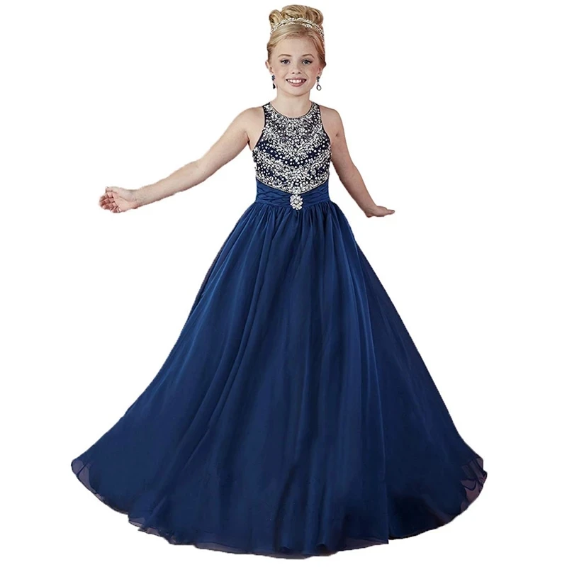 Charming Purple Crystal Beading Girl Pageant Dresses Lace Up Open Back Wide Pleated Girl Ball Gowns for Birthday Party 2-12 Yrs
Charming Purple Crystal Beading Girl Pageant Dresses Lace Up Open Back Wide Pleated Girl Ball Gowns for Birthday Party 2-12 Yrs