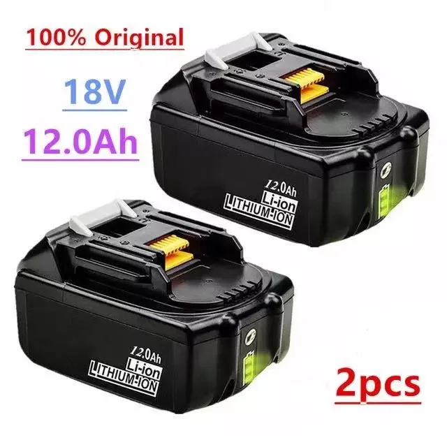 2pcs Original For Makita 18V 12000mAh Rechargeable Power Tools Battery with LED Li-ion Replacement LXT BL1860B BL1860 BL1850
2pcs Original For Makita 18V 12000mAh Rechargeable Power Tools Battery with LED Li-ion Replacement LXT BL1860B BL1860 BL1850