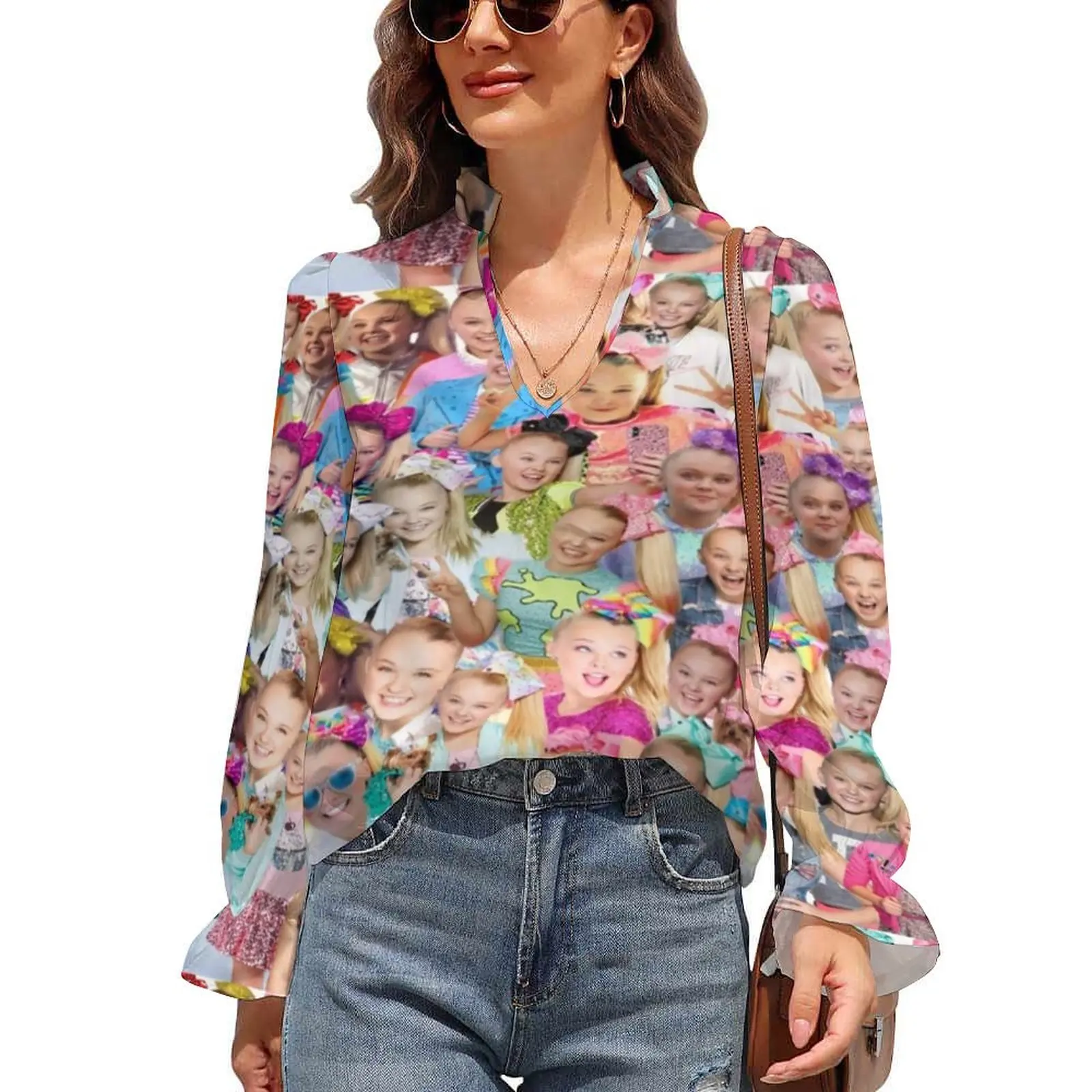 Jojo Siwa Chiffon Blouse V Neck Funny Memes Print Office Work Blouses Spring Puff Sleeve Casual Shirts Female Graphic Top Gift
Jojo Siwa Chiffon Blouse V Neck Funny Memes Print Office Work Blouses Spring Puff Sleeve Casual Shirts Female Graphic Top Gift