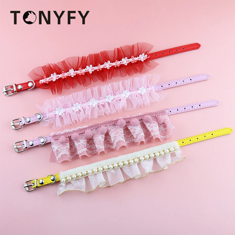 Cute Cat PU Collar Folding Lace Pearls Hairs Decoration Pets Necklace Festive Wedding Party Kitten Dogs Beauty Accessories
Cute Cat PU Collar Folding Lace Pearls Hairs Decoration Pets Necklace Festive Wedding Party Kitten Dogs Beauty Accessories