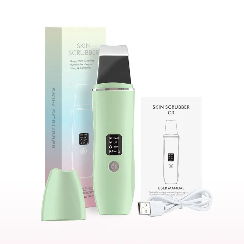 EMS Ultrasonic Skin Scrubber Vibration Facial Spatula Peeling Shovel Ion Acne Blackhead Remover Clean Lift Firm Face Massager
EMS Ultrasonic Skin Scrubber Vibration Facial Spatula Peeling Shovel Ion Acne Blackhead Remover Clean Lift Firm Face Massager