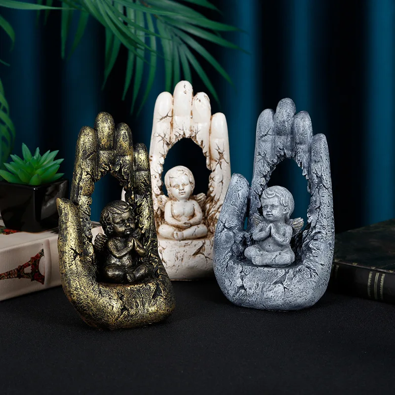 Creative Western Religion Jesus Palm Prayer Guardian Angel Wing Palm Christ Our Lady Resin Home Decoration
Creative Western Religion Jesus Palm Prayer Guardian Angel Wing Palm Christ Our Lady Resin Home Decoration