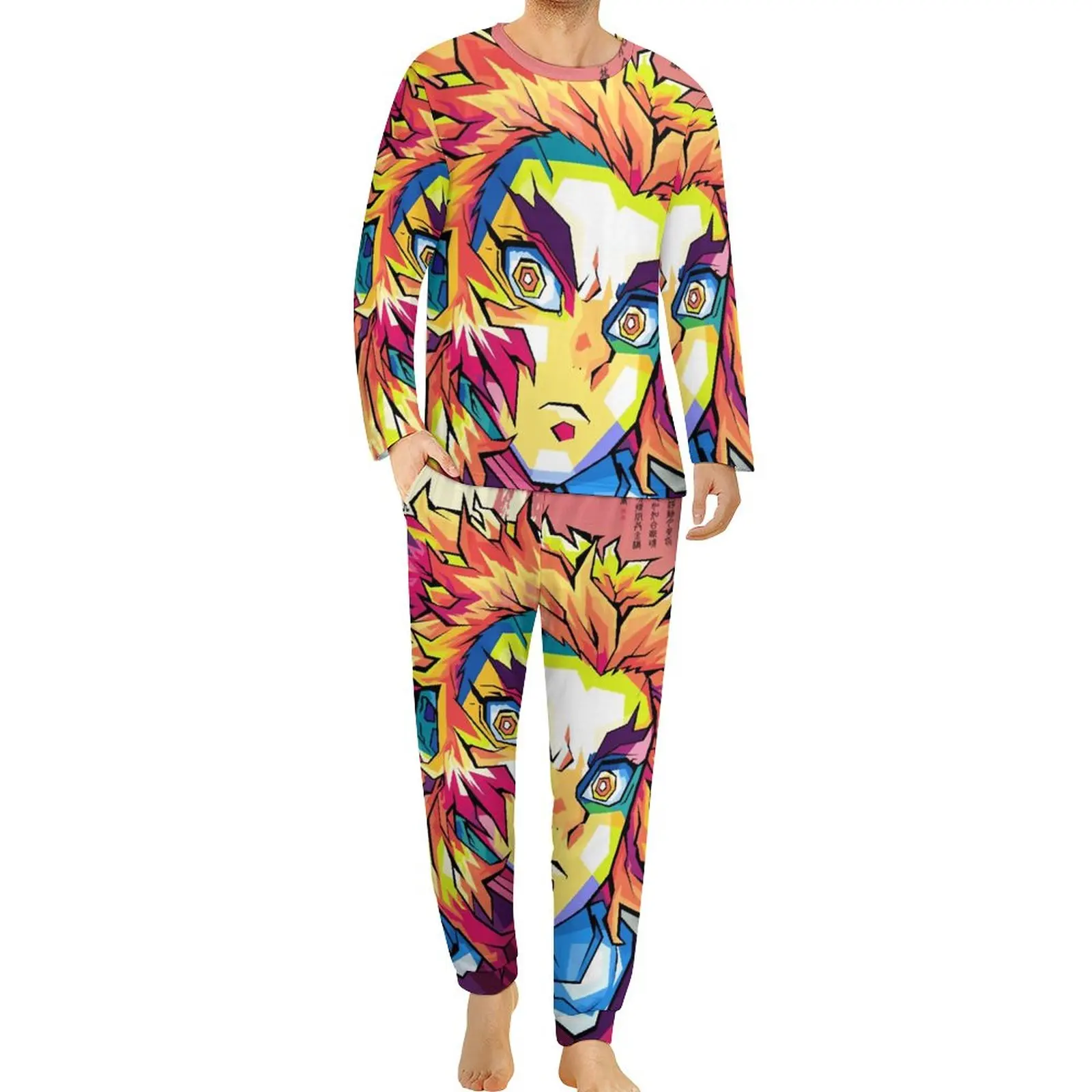 Demon Slayer Pajamas Daily 2 Piece Rengoku Kyojuro Print Retro Pajama Sets Men Long Sleeve Room Graphic Sleepwear Big Size 5XL
Demon Slayer Pajamas Daily 2 Piece Rengoku Kyojuro Print Retro Pajama Sets Men Long Sleeve Room Graphic Sleepwear Big Size 5XL