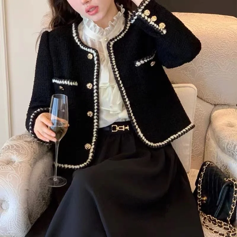 Deeptown Korean Fashion Cropped Tweed Jacket Women Harajuku Chic and Elegant Short Jackets Female Streetwear Oversized Clothes
Deeptown Korean Fashion Cropped Tweed Jacket Women Harajuku Chic and Elegant Short Jackets Female Streetwear Oversized Clothes