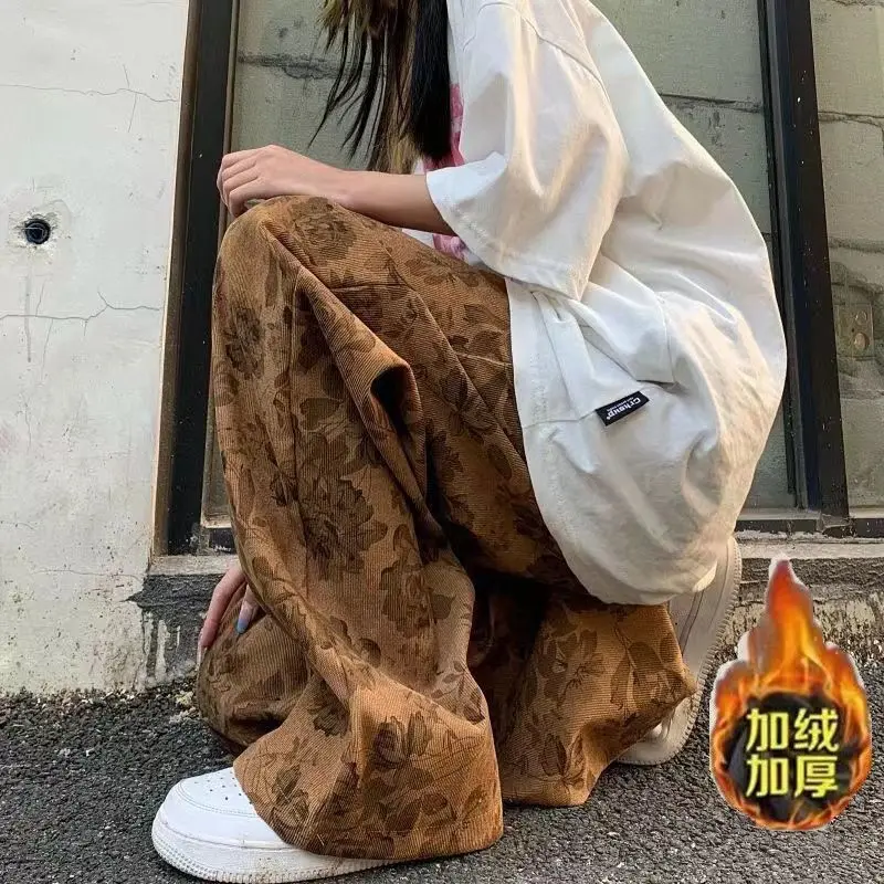 Winter Trend Printing High Waist Wide Leg Women Clothing Fashionable Drawstring Elastic Waist Lovers Pants Fashion Corduroy
Winter Trend Printing High Waist Wide Leg Women Clothing Fashionable Drawstring Elastic Waist Lovers Pants Fashion Corduroy
