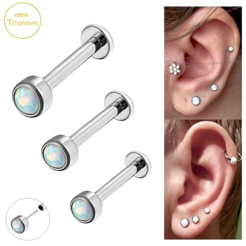 1PC Lip Piercing G23 Titanium Labret 6-10mm Lip Nail Opal Push Pin Ear Studs Fashion Cartilage Tragus Nose Piercing Jewelry 16G
1PC Lip Piercing G23 Titanium Labret 6-10mm Lip Nail Opal Push Pin Ear Studs Fashion Cartilage Tragus Nose Piercing Jewelry 16G