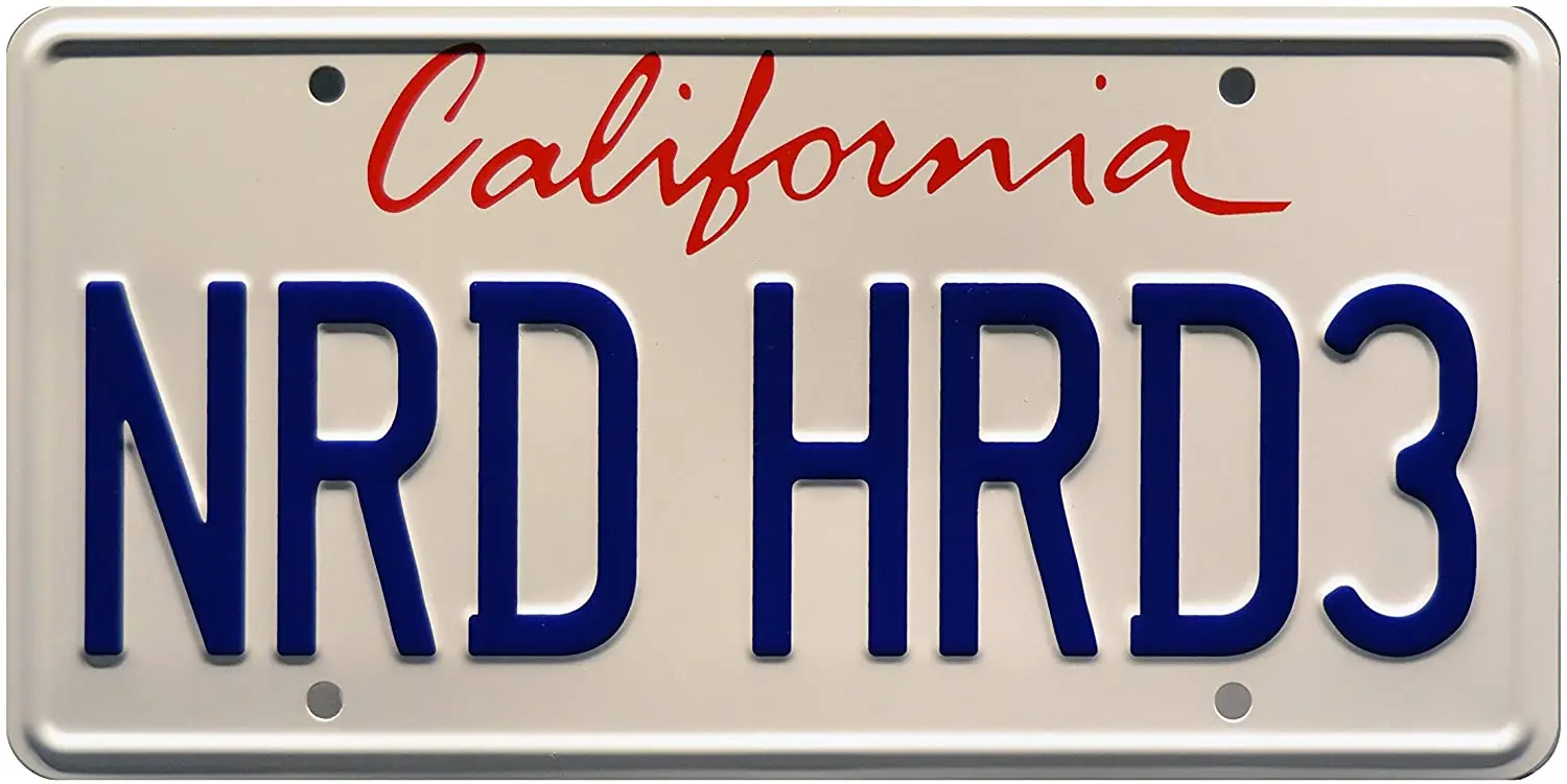 Celebrity Machines Chuck | NRD HRD3 | Metal Stamped License Plate 
Celebrity Machines Chuck | NRD HRD3 | Metal Stamped License Plate