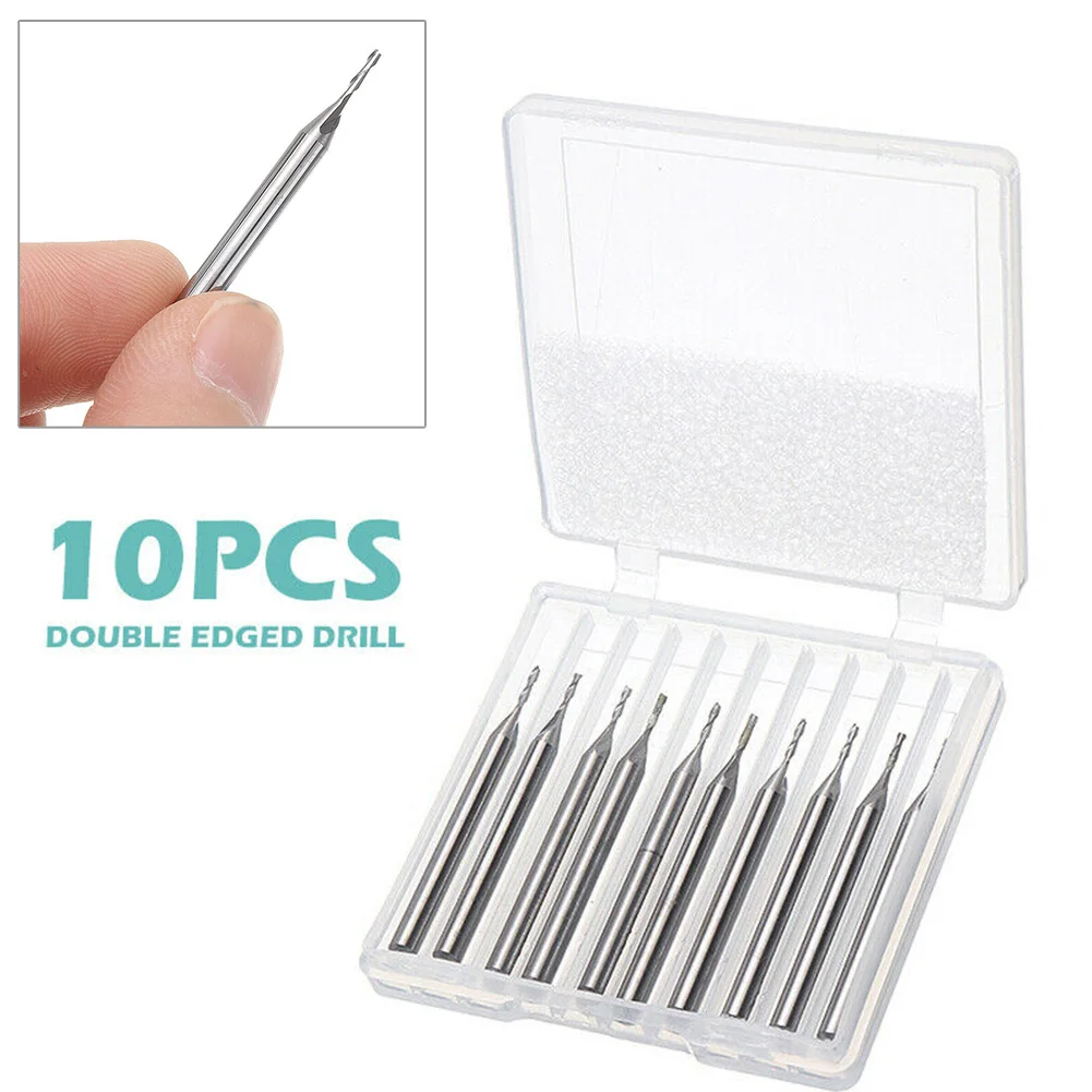 10PCS 1/8" 1mm CNC Double Flute Spiral Carbide Flat Nose End Mill Router Bit Set Milling Cutter End Mill For PCB Machine Milling
10PCS 1/8" 1mm CNC Double Flute Spiral Carbide Flat Nose End Mill Router Bit Set Milling Cutter End Mill For PCB Machine Milling