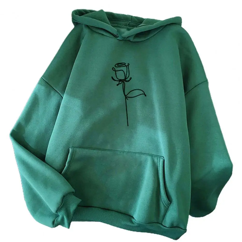 Cold-resistant Women Hoodie Easy Match Polyester Long Sleeve Flower Women Top for Daily
Cold-resistant Women Hoodie Easy Match Polyester Long Sleeve Flower Women Top for Daily