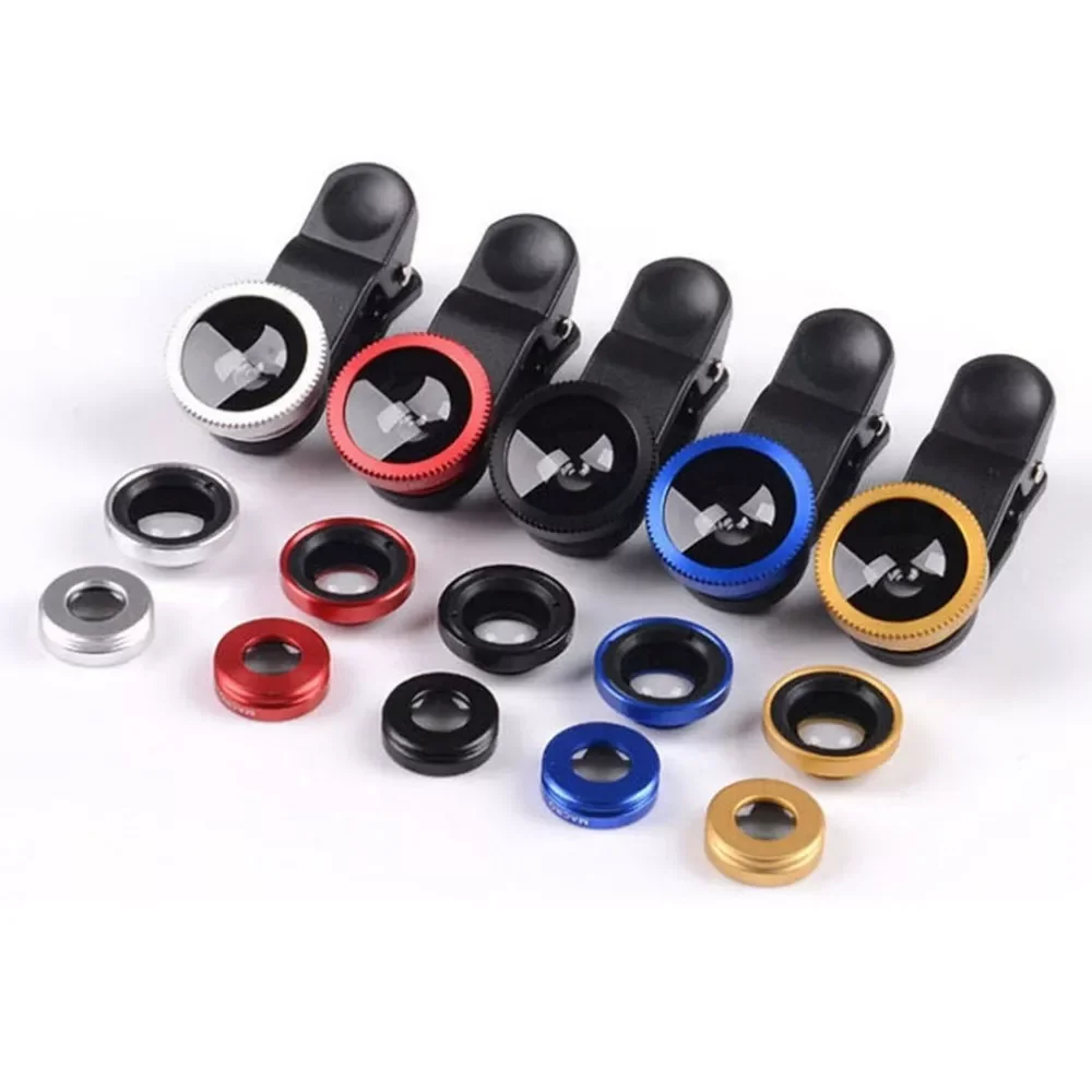 3-in-1 Wide Angle Mobile Phone Lenses Macro Fisheye Lens Camera Kits with Clip 0.67x for iPhone All Cell Phones
3-in-1 Wide Angle Mobile Phone Lenses Macro Fisheye Lens Camera Kits with Clip 0.67x for iPhone All Cell Phones