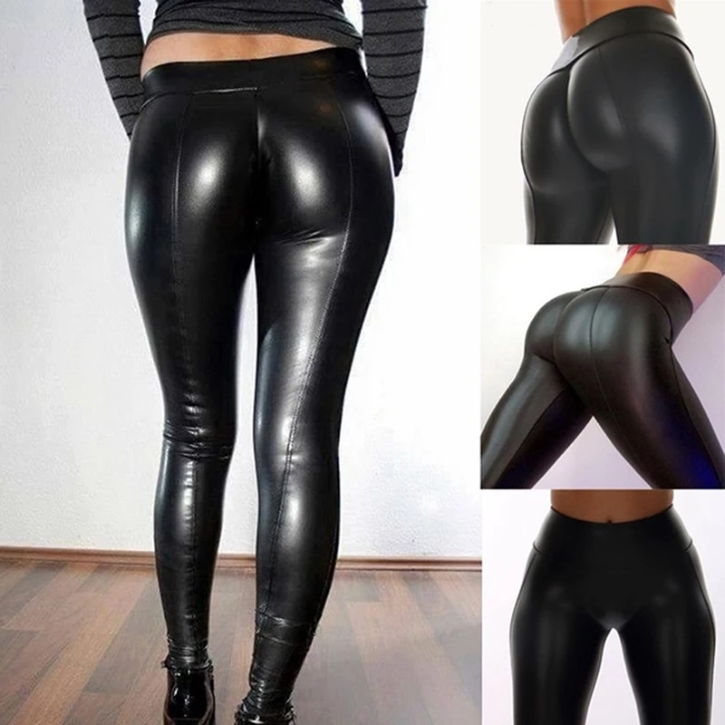 Women Stretch Pants Plus Size Sweatpants Wet Look Butt Lift Pants Leather PV Skinny Leggings Stretch Trousers Ropa Mujer
Women Stretch Pants Plus Size Sweatpants Wet Look Butt Lift Pants Leather PV Skinny Leggings Stretch Trousers Ropa Mujer