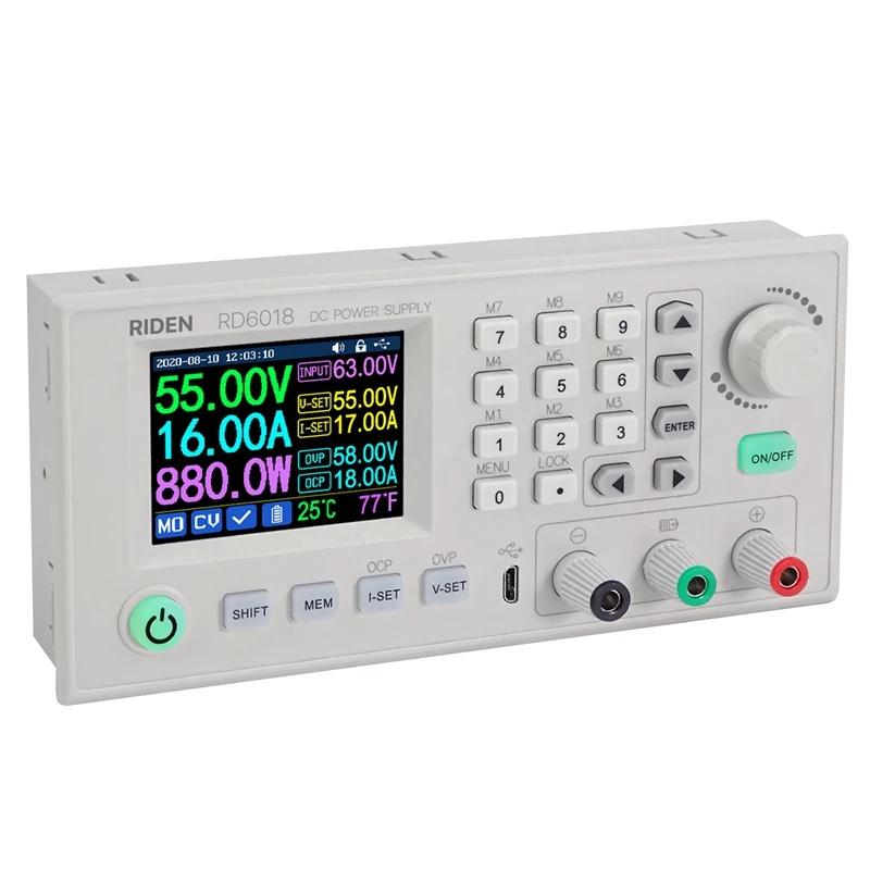 RD RD6018-W CNC переключатель Регулируемый источник питания постоянного тока Регулируемый Модуль блока питания
RD RD6018-W CNC переключатель Регулируемый источник питания постоянного тока Регулируемый Модуль блока питания