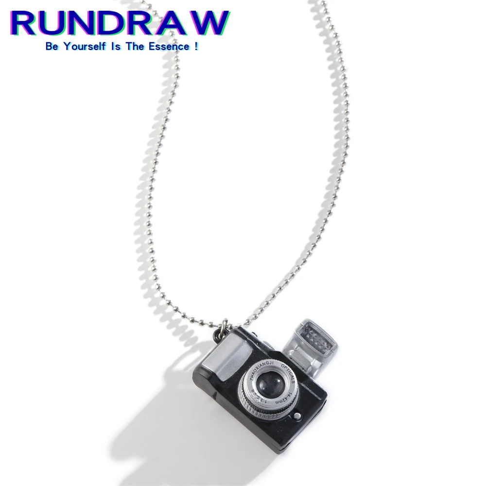 Rundraw Fashion Silver Color Women Men Glowing Small Camera Necklace Titanium Chain Party Jewelry Gifts Necklace
Rundraw Fashion Silver Color Women Men Glowing Small Camera Necklace Titanium Chain Party Jewelry Gifts Necklace