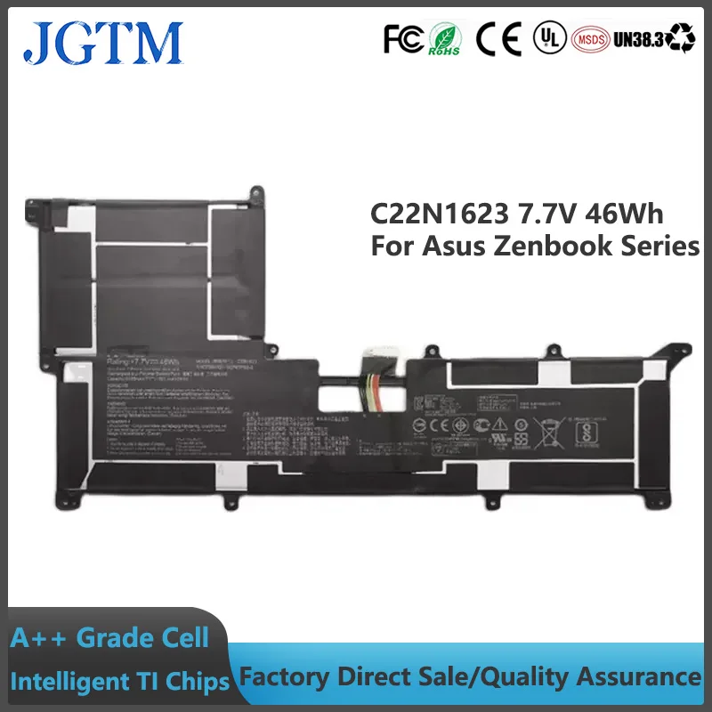 JGTM 7.7V 46Wh C22N1623 Laptop Battery for Asus ZenBook 3 Deluxe UX490 UX490U UX490UA UX490UA-1A UX490UA-1C UX490UA-BE033T
JGTM 7.7V 46Wh C22N1623 Laptop Battery for Asus ZenBook 3 Deluxe UX490 UX490U UX490UA UX490UA-1A UX490UA-1C UX490UA-BE033T