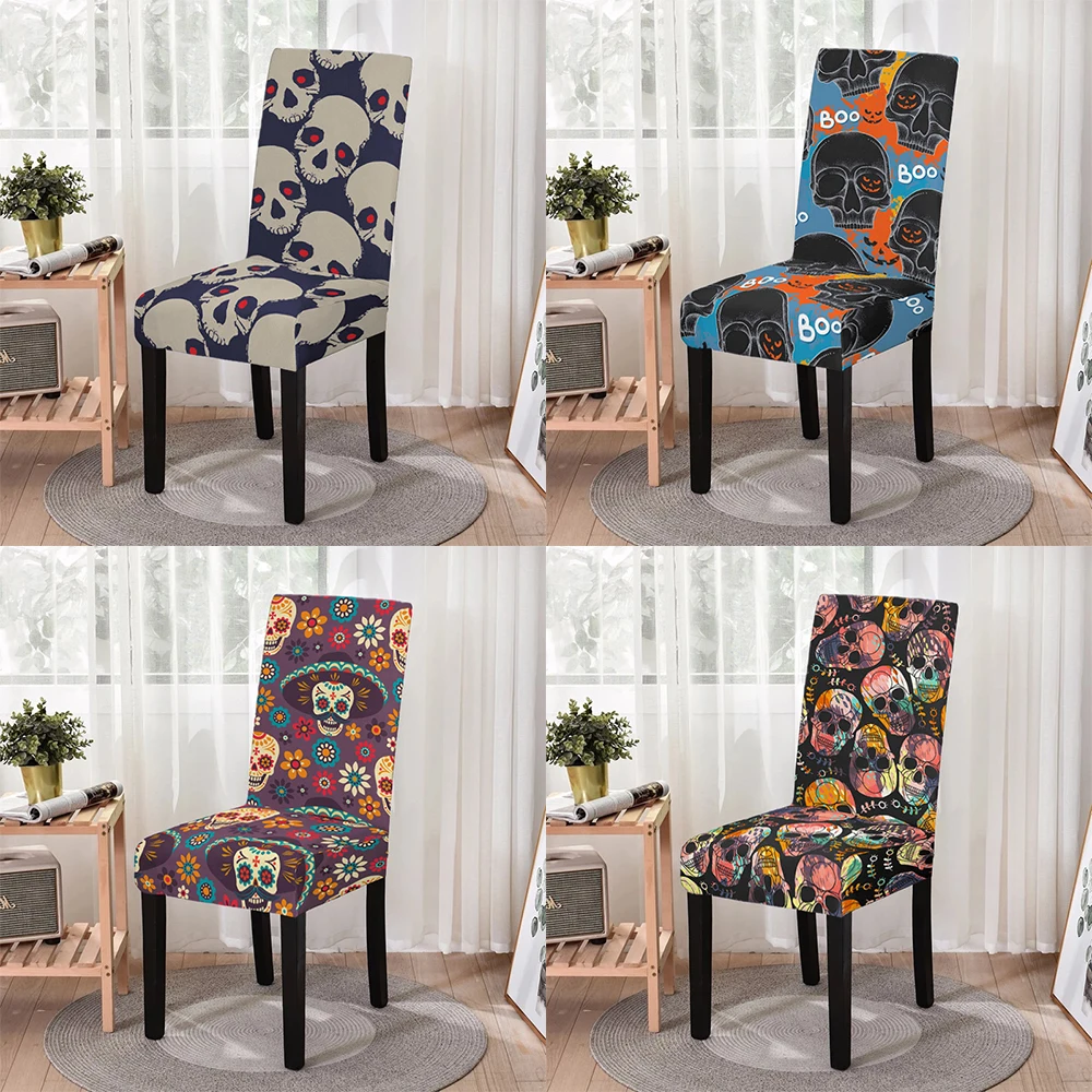 Elastic Dining Chair Cover Strech Skull Print Chair Slipcover Case for Kitchen Stools Wedding Hotel Banquet Decor Funda Silla
Elastic Dining Chair Cover Strech Skull Print Chair Slipcover Case for Kitchen Stools Wedding Hotel Banquet Decor Funda Silla
