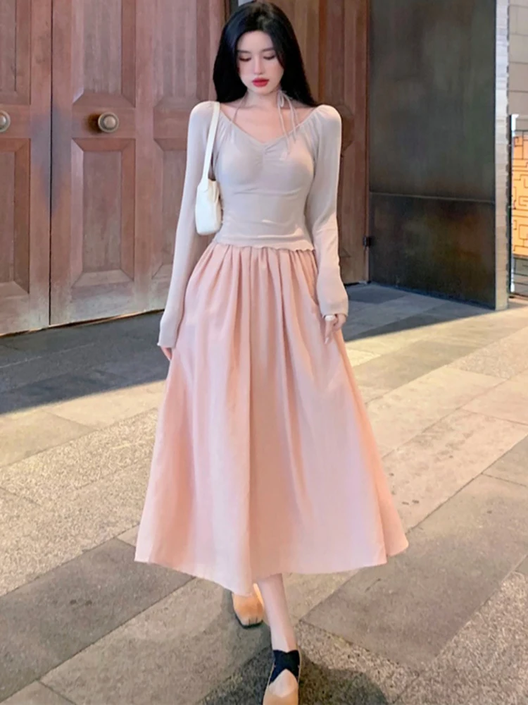 Женская розовая летняя юбка, Однотонная юбка на шнуровке с высокой талией для милых девушек, женская одежда, 2022
Женская розовая летняя юбка, Однотонная юбка на шнуровке с высокой талией для милых девушек, женская одежда, 2022