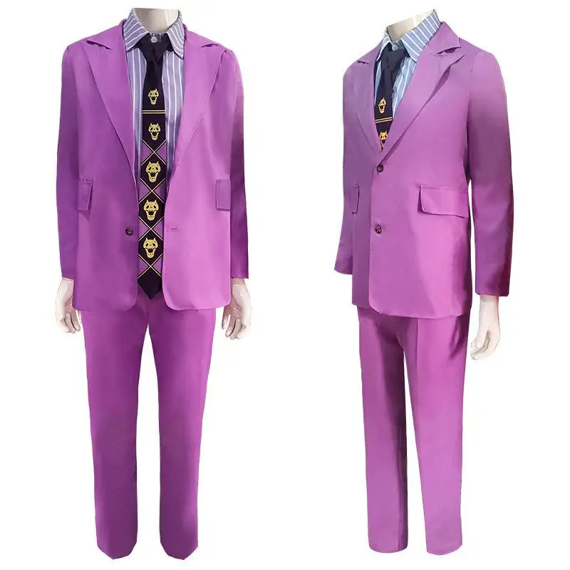 Anime JoJo's Bizarre Adventure Yoshikage Kira Cosplay Costume Halloween Carnival Party Adult Purple Uniform Suit Outfits Clothes
Anime JoJo's Bizarre Adventure Yoshikage Kira Cosplay Costume Halloween Carnival Party Adult Purple Uniform Suit Outfits Clothes