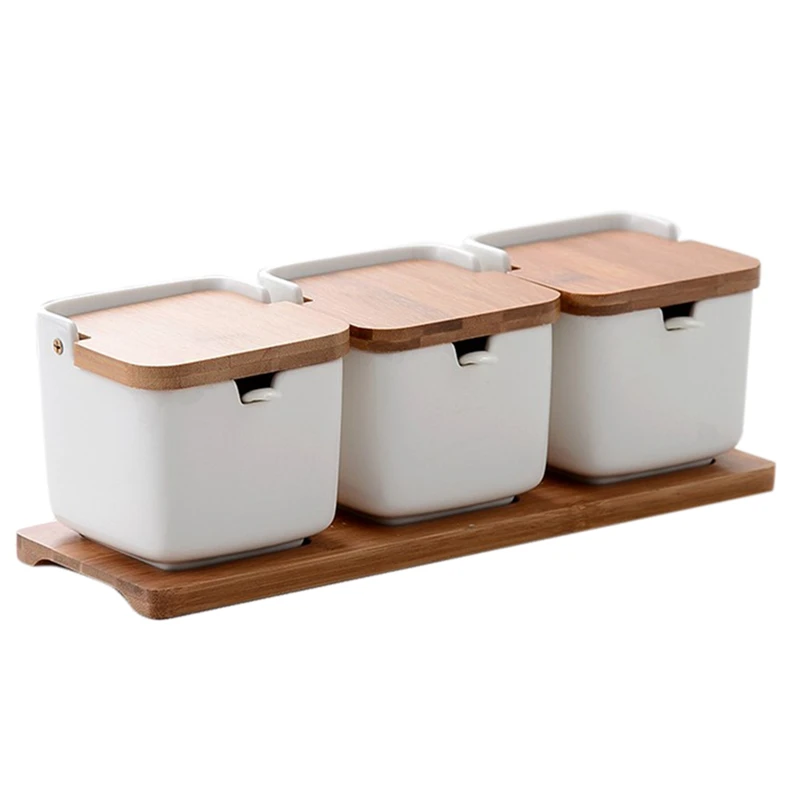 Bamboo Square Spice Seasoning Jar Household Seasoning Bottle Canned Seasoning Jar Set Seasoning Box Kitchen Salt Shaker
Bamboo Square Spice Seasoning Jar Household Seasoning Bottle Canned Seasoning Jar Set Seasoning Box Kitchen Salt Shaker