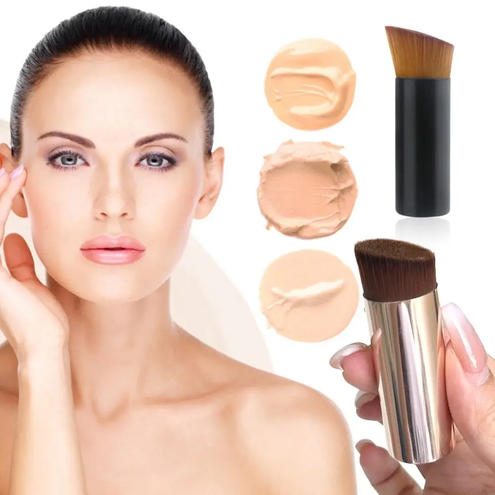 1pc Single Foundation Brush Thin And Seamless Base Makeup Brush Mini Portable Oblique Flat Head Liquid Foundation Brush
1pc Single Foundation Brush Thin And Seamless Base Makeup Brush Mini Portable Oblique Flat Head Liquid Foundation Brush