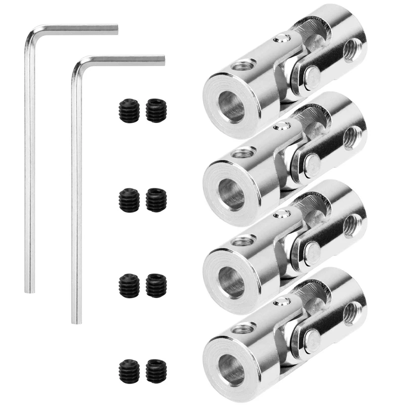 12 Packs 4Mm To 4Mm Steel Universal Joint Cardan Coupling Connector, Rotatable Model DIY Motor Shaft Fitting Accessory
12 Packs 4Mm To 4Mm Steel Universal Joint Cardan Coupling Connector, Rotatable Model DIY Motor Shaft Fitting Accessory