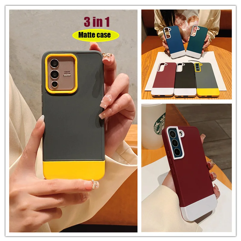 Premium 3 in 1 Armor Shockproof Phone Case For Samsung Galaxy M12 M32 M11 M01S M02 F02S F12 S22 Ultra S21 FE A33 Soft Back Cover
Premium 3 in 1 Armor Shockproof Phone Case For Samsung Galaxy M12 M32 M11 M01S M02 F02S F12 S22 Ultra S21 FE A33 Soft Back Cover