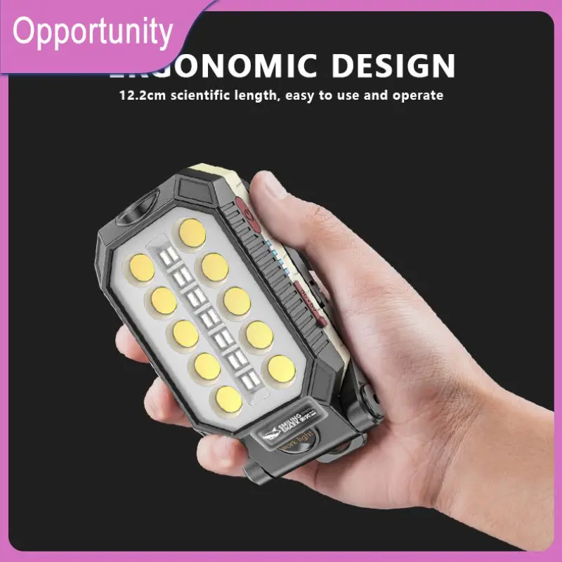 Usb Work Light Built-in Battery Led Flashlight Adjustable Waterproof Camping Lantern Night Light Magnet Design
Usb Work Light Built-in Battery Led Flashlight Adjustable Waterproof Camping Lantern Night Light Magnet Design