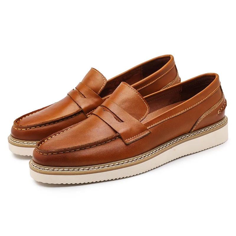Breathable Men Casual Leather Shoes Handmade High Quality Cow Leather British Loafers 2022 Autumn Luxury Slip-On Platform Shoes
Breathable Men Casual Leather Shoes Handmade High Quality Cow Leather British Loafers 2022 Autumn Luxury Slip-On Platform Shoes