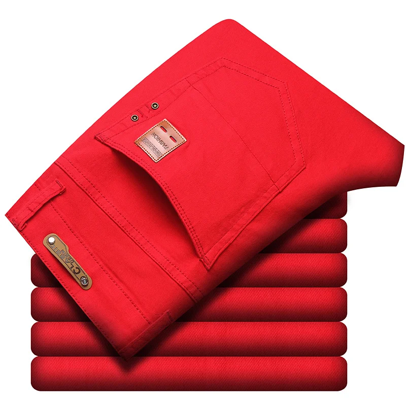 Skinny Men's Stretch 4 Color Jeans New Spring Korean Fashion Casual Cotton Colorful Denim Slim Fit Pants Male Trousers Brand
Skinny Men's Stretch 4 Color Jeans New Spring Korean Fashion Casual Cotton Colorful Denim Slim Fit Pants Male Trousers Brand