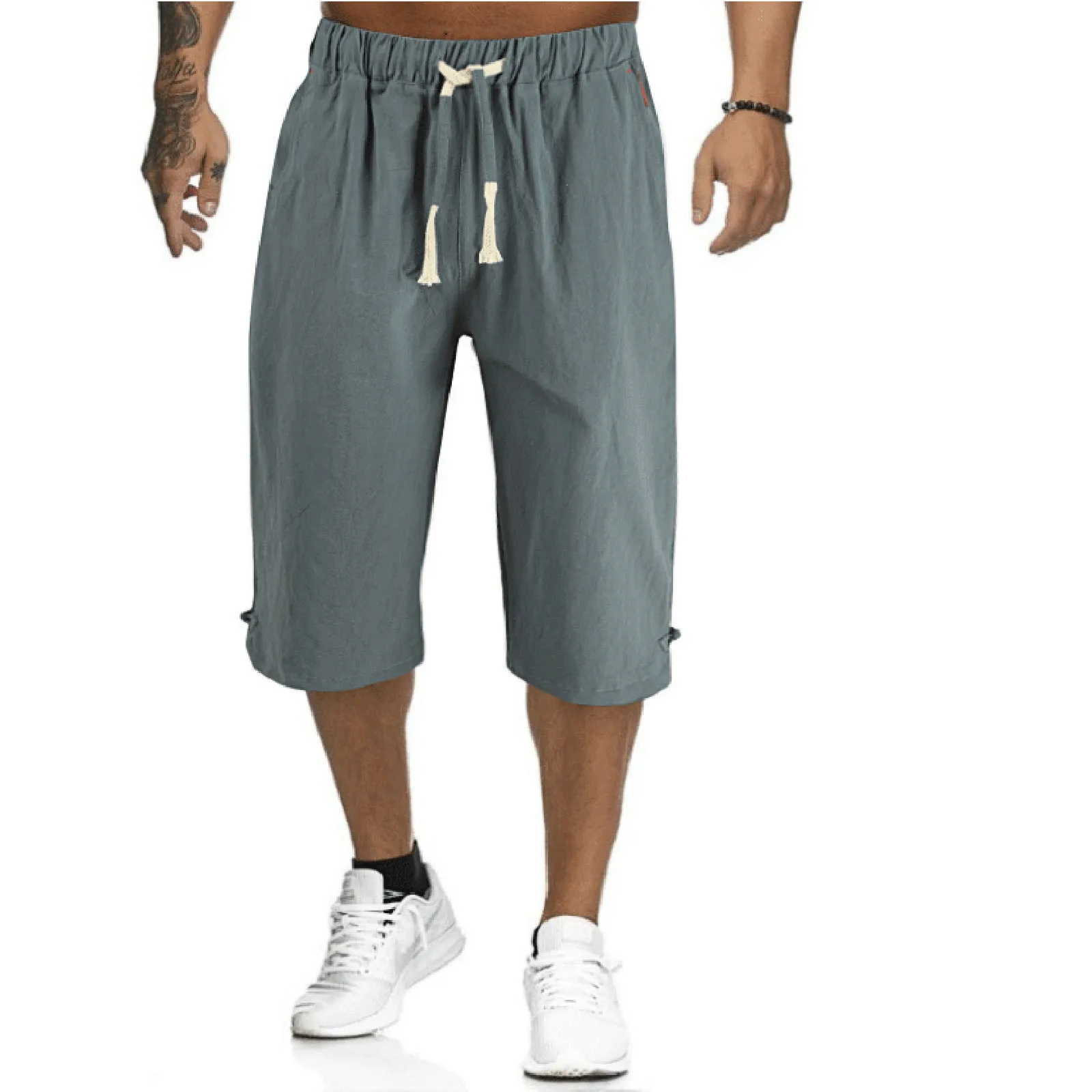 Faux Cotton Linen Pants Solid Color Capris Pantalettes Elastic Leggings Lace Up Men Trousers Breathable Pantalones Hombre 2023
Faux Cotton Linen Pants Solid Color Capris Pantalettes Elastic Leggings Lace Up Men Trousers Breathable Pantalones Hombre 2023