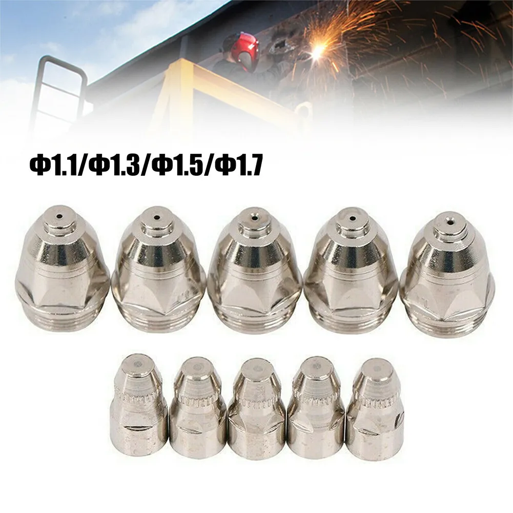 10pcs P-80 Plasma Cutter Consumable Torch Nozzle Kit 1.1mm-1.7mm Nozzle Tip Electrode Set For Plasma Welding Welder Supplies
10pcs P-80 Plasma Cutter Consumable Torch Nozzle Kit 1.1mm-1.7mm Nozzle Tip Electrode Set For Plasma Welding Welder Supplies