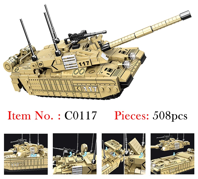 

WOMA Military Army Main Tank Model Plastic Building Block Set - The Ultimate Toy for Young Aspiring Soldiers and Engineers Unle