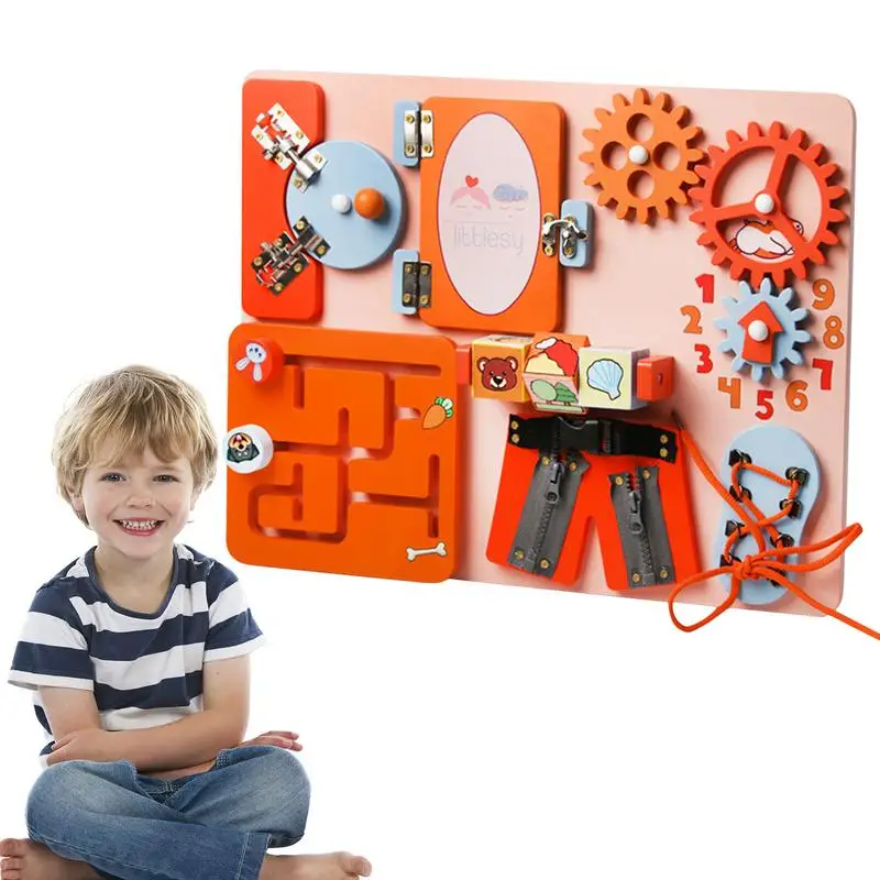 Kids Sensory Board Toy Fine Motor Skills Preschool Learning Busy Block Sensory Toy Early Education Car Journey Teaching Aids
Kids Sensory Board Toy Fine Motor Skills Preschool Learning Busy Block Sensory Toy Early Education Car Journey Teaching Aids