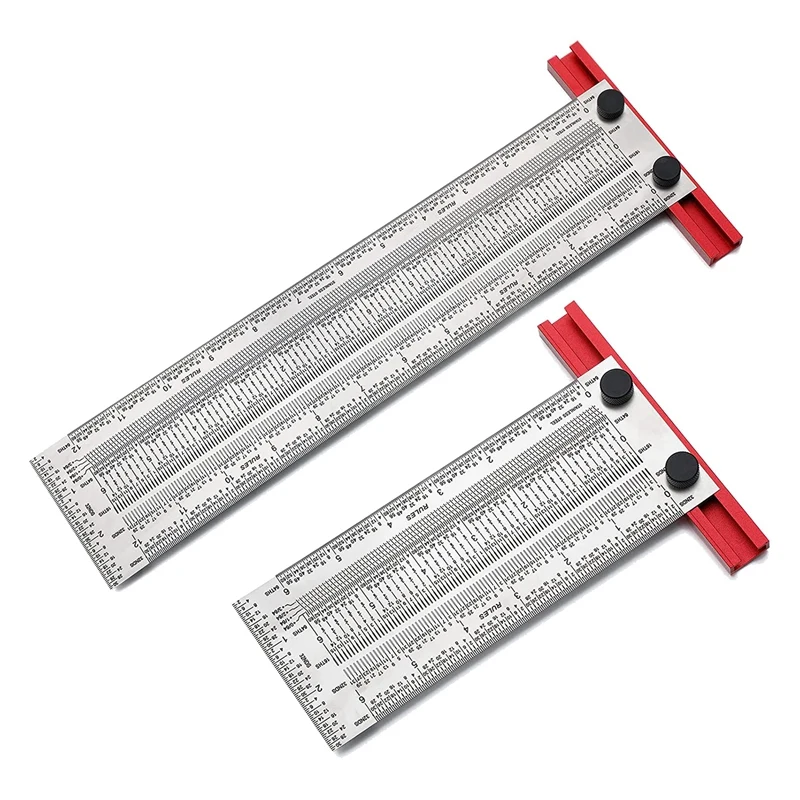 2 Pcs Precision Marking T Ruler Set T Square Precision Marker T Ruler Bag For Woodworking
2 Pcs Precision Marking T Ruler Set T Square Precision Marker T Ruler Bag For Woodworking