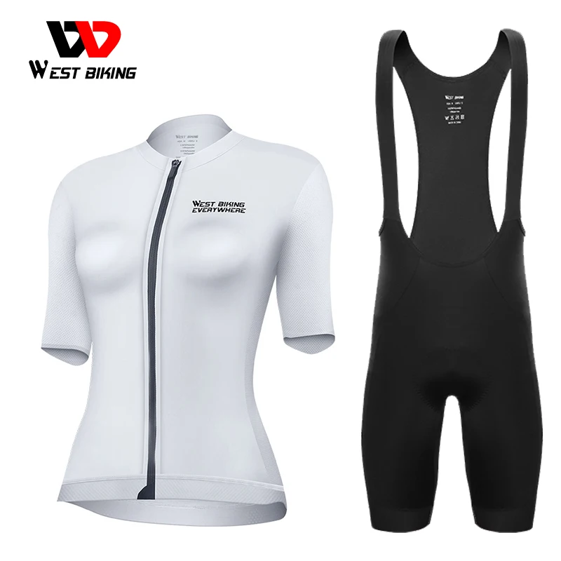 WEST BIKING New Women Men Cycling Jersey Summer Short Sleeve Set MTB Bicycle Clothes Quick-dry Team Uniform Bib Shorts Suit
WEST BIKING New Women Men Cycling Jersey Summer Short Sleeve Set MTB Bicycle Clothes Quick-dry Team Uniform Bib Shorts Suit