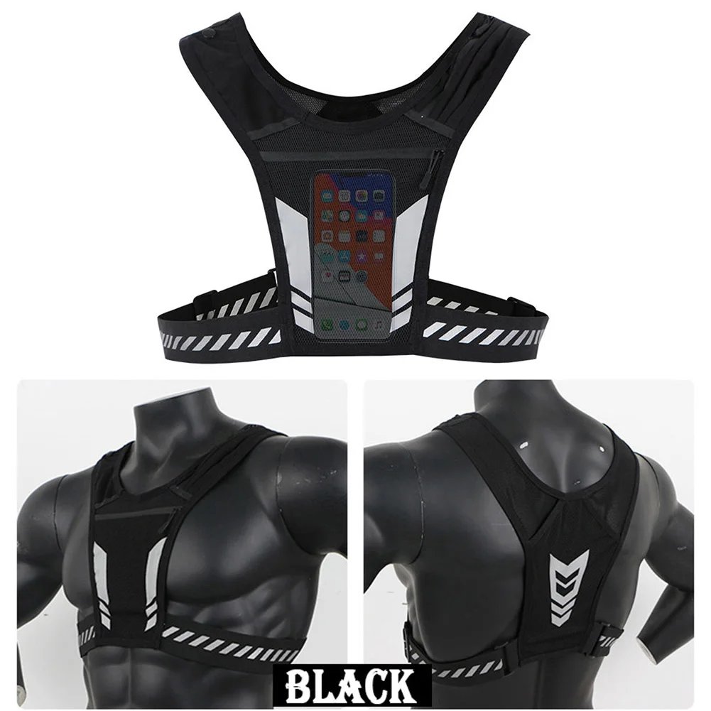 Reflective Running Vest Chest Phone Holder Workout Gear Sport Water Bag Backpack Cycling Football Vest Water Rucksack
Reflective Running Vest Chest Phone Holder Workout Gear Sport Water Bag Backpack Cycling Football Vest Water Rucksack