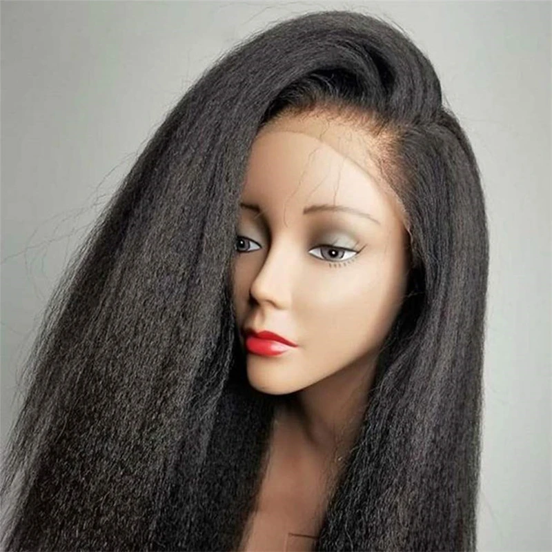 Lace Front Wig With Baby Hair Natural Black Women Kinky Straight Wigs Yaki Synthetic Lace Wig Glueless Heat Temperature Fiber
Lace Front Wig With Baby Hair Natural Black Women Kinky Straight Wigs Yaki Synthetic Lace Wig Glueless Heat Temperature Fiber