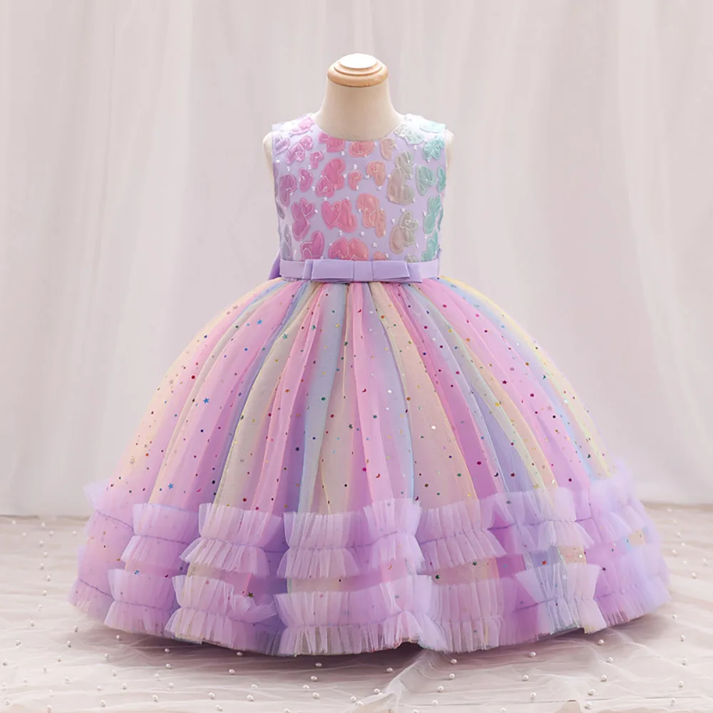 Kids Girls Mesh Puffy Dress for Birthday Party Sweet Applique Tulle Tiered Dresses Luxury Bowknot Princess Ball Gown 3-10Y
Kids Girls Mesh Puffy Dress for Birthday Party Sweet Applique Tulle Tiered Dresses Luxury Bowknot Princess Ball Gown 3-10Y