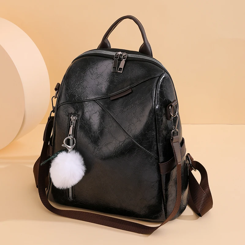 Purses High Quality Leather Female Fashion School Bag Travel Bagpack Ladies Bookbag Rucksack 2023 Women Large Capacity Backpack
Purses High Quality Leather Female Fashion School Bag Travel Bagpack Ladies Bookbag Rucksack 2023 Women Large Capacity Backpack