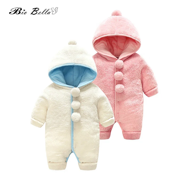 Newborn Boys Girls Rompers Coral Fleece Winter Warm Bebes Kids Clothes Long Sleeve Clothing Balls Decor Overall Babies Jumpsuit 
Newborn Boys Girls Rompers Coral Fleece Winter Warm Bebes Kids Clothes Long Sleeve Clothing Balls Decor Overall Babies Jumpsuit