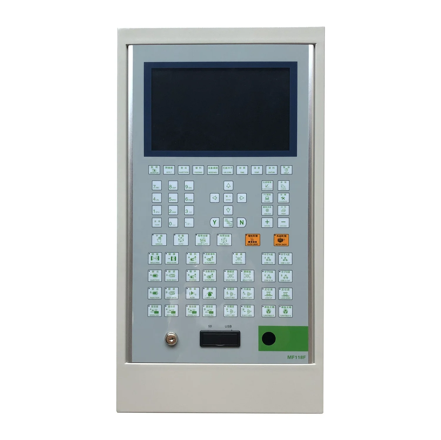 PORCHESON PS960AM MF118F (10.2'' TFT display panel ) control system PLC controller for molding machine
PORCHESON PS960AM MF118F (10.2'' TFT display panel ) control system PLC controller for molding machine